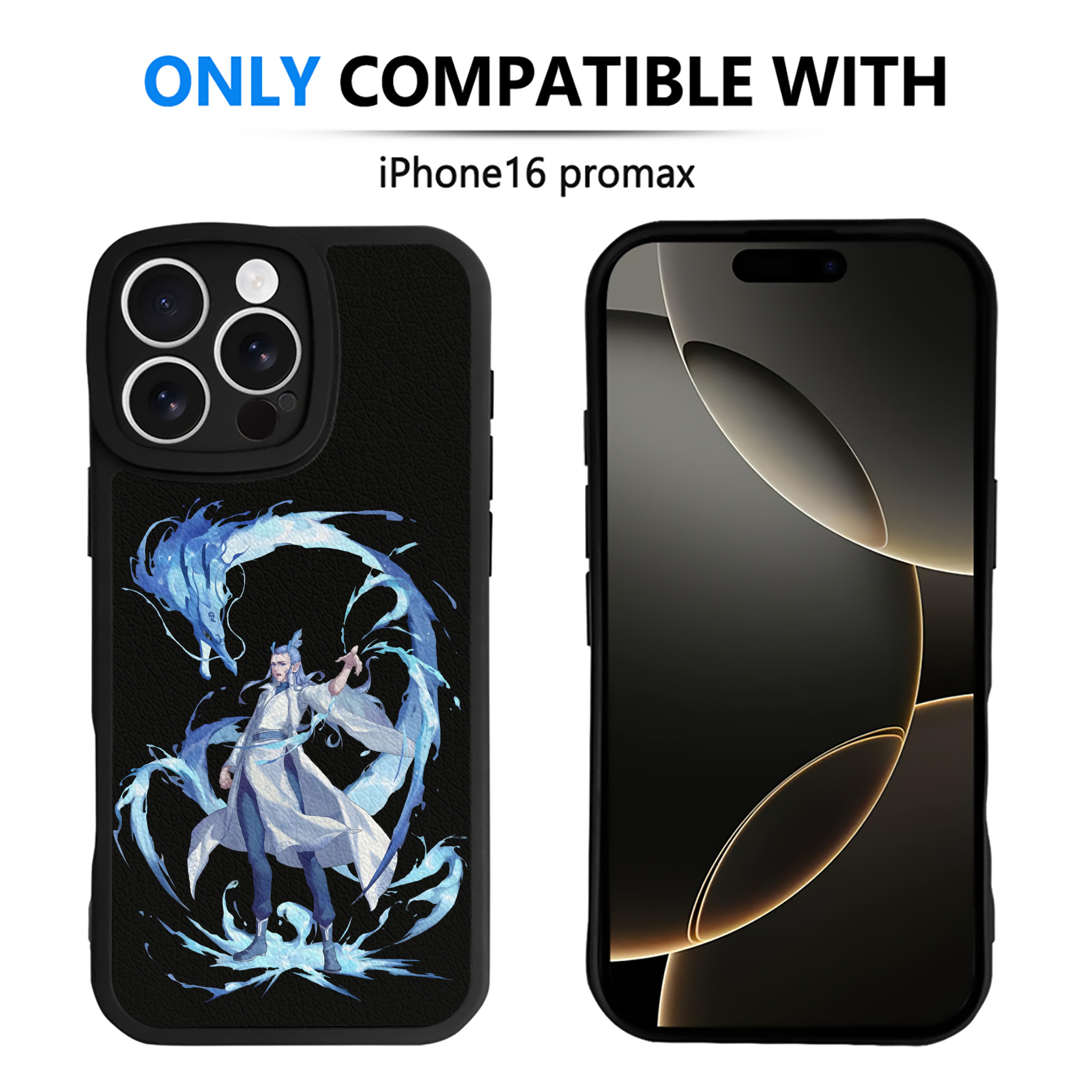 （画像用） Ne Zha 2 ナタ 魔童の大暴れ 【iPhone 16シリーズ対応】シリコンスマホケース（レザー調） 材質：シリコン
